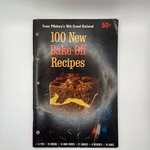 100 New Bake Off Recipes Vintage Grand National Pillsbury 1965 USA Winners